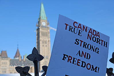 Ottawa Truck Protest : February 2022 : Personal Photo Projects : Photos : Richard Moore : Photographer